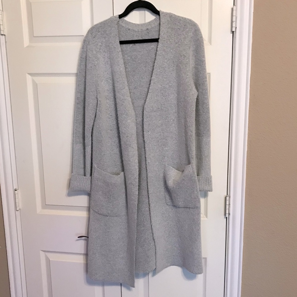 Super soft long open front cardigan sweater